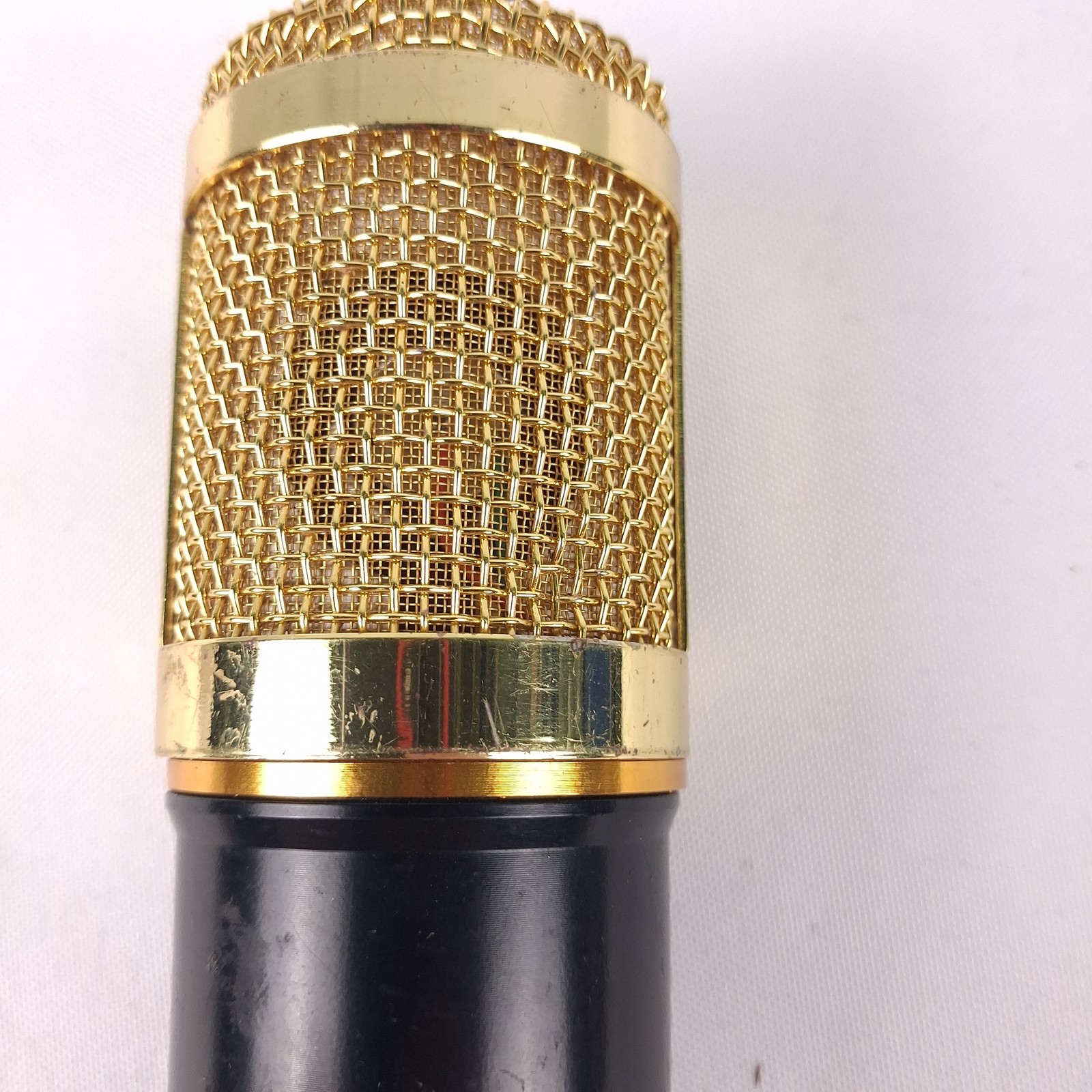 ZINGYOU BM-800 Condenser Microphone Black Gold XLR Studio Vocal Recording