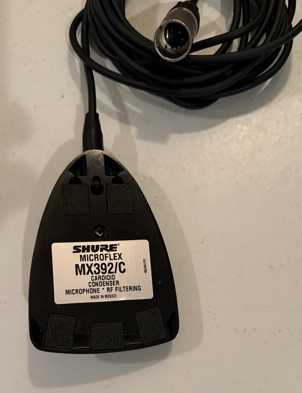 Shure Microflex MX393/C Cardioid Condenser Microphone Good Condition