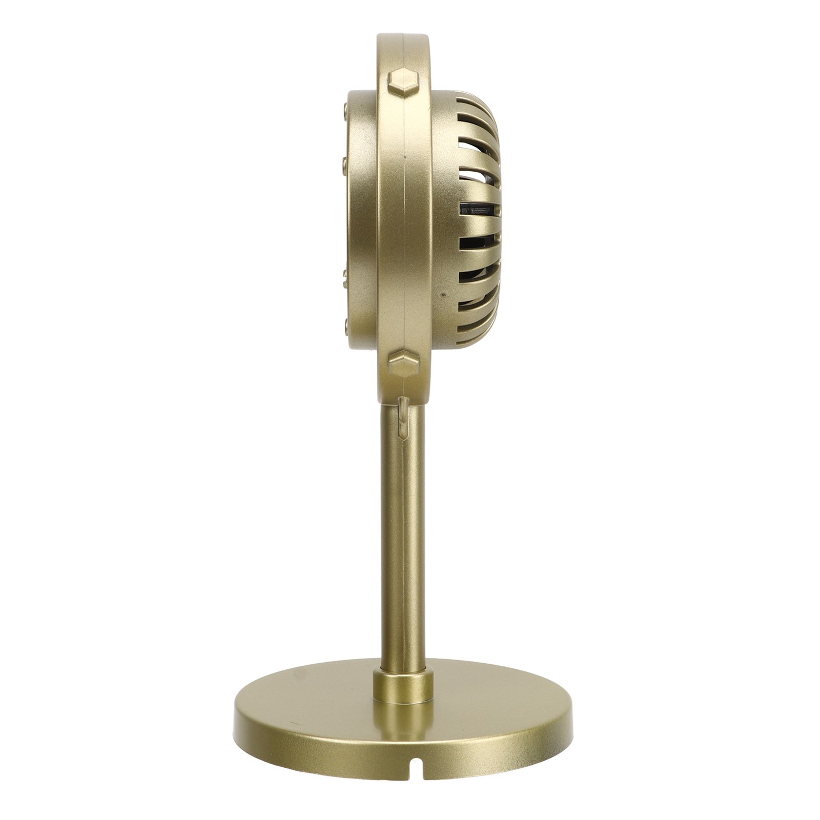 Gold Vintage Retro Microphone Prop Model Fake Plastic Classic Microphone WT