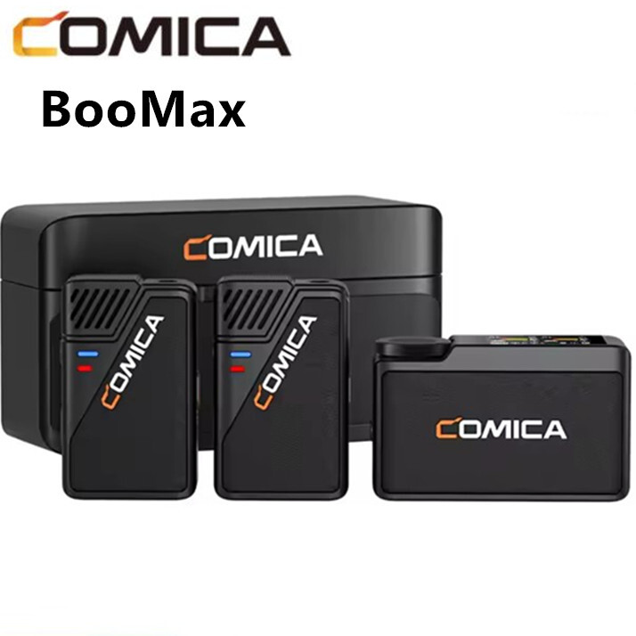 COMICA BooMax Wireless Lavalier Microphone Video Recording for Smartphone Camera