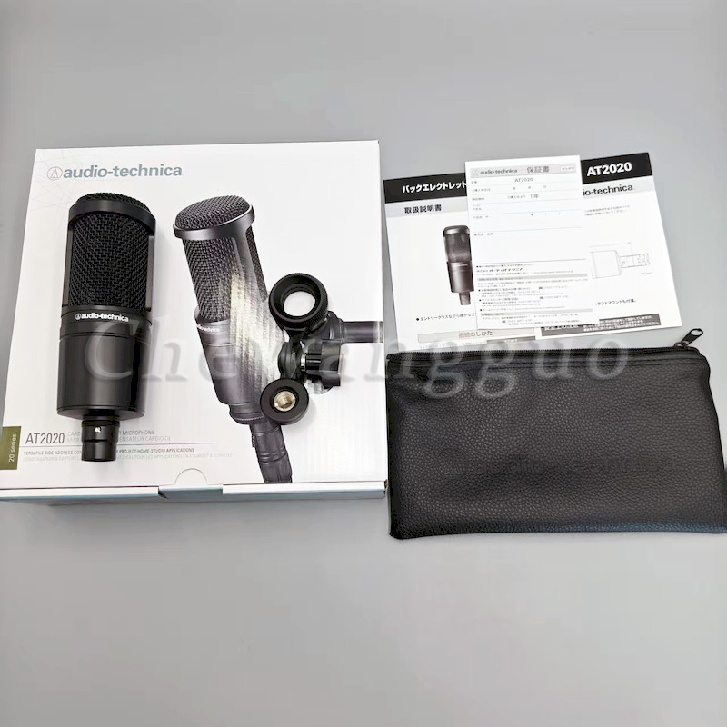 AT2020 Audio-Technica Cardioid Condenser Studio XLR Microphone IN BOX US