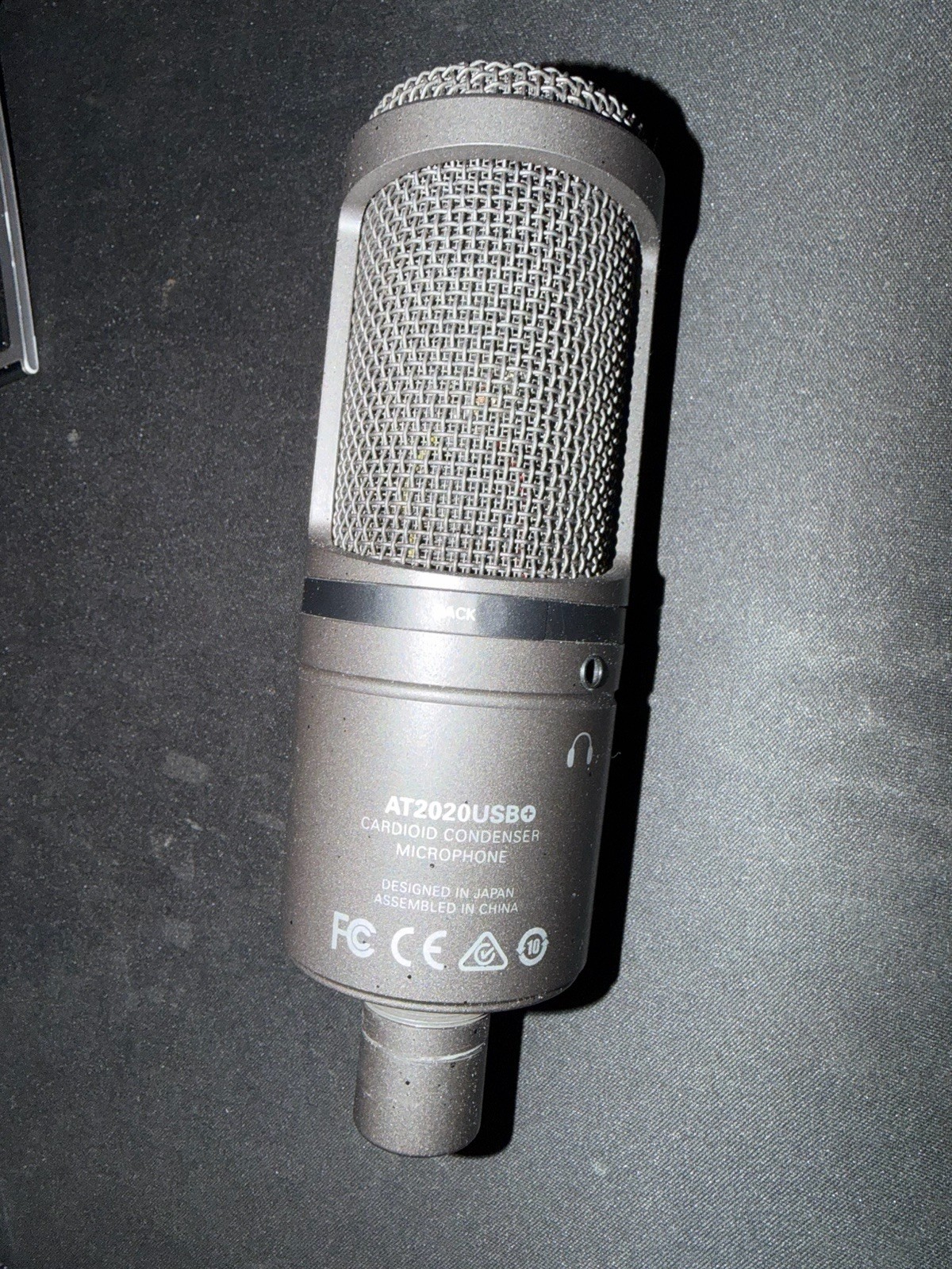 Audio-Technica AT2020USB+ USB Cardioid Condenser Mic w/ Headphone Jack Gray