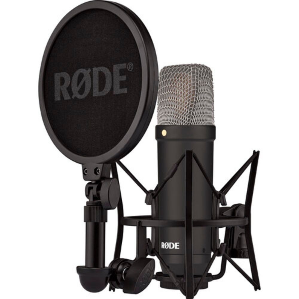 Rode NT1 Signature Series Studio Condenser Microphone w/ Fixed Boom & Headphone