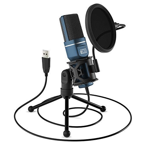 TONOR TC310+ USB Gaming Microphone Boom Arm RGB Mic PC Twitch Streaming Black