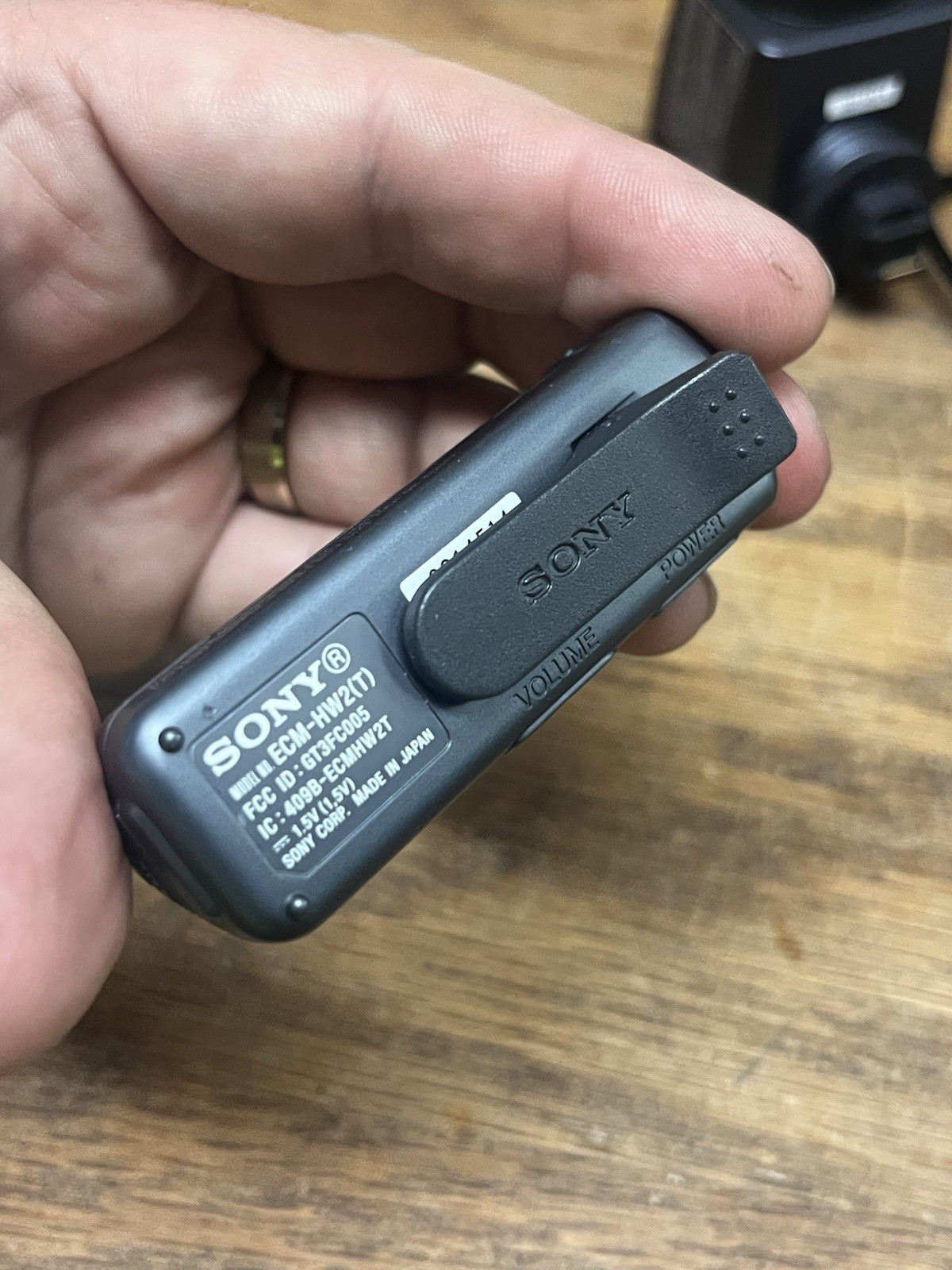 Sony ECM-HW2 Condenser Wireless Microphone Active Interface Shoe PARTS/REPAIR