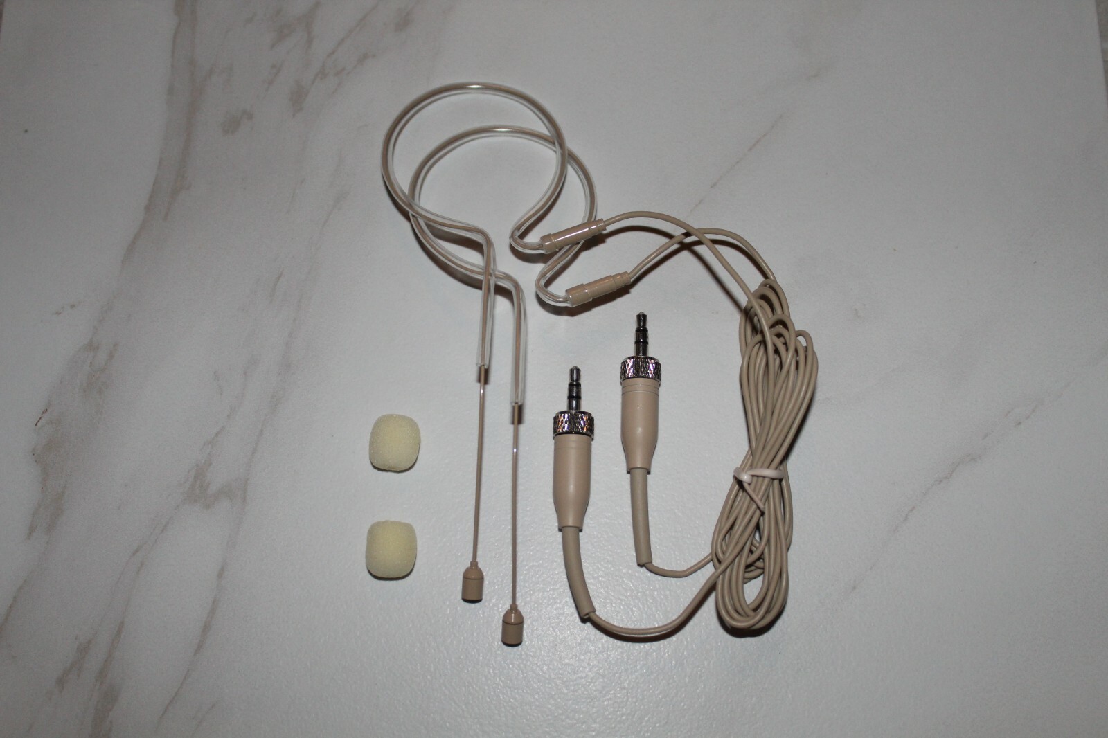 2 x Headset Mic Headworn Microphone w/ single earhook for Sennheiser Wireless