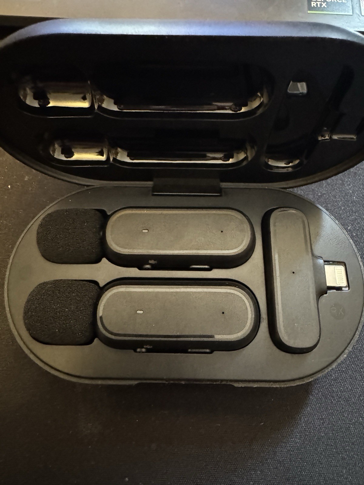 Wireless Lavalier Microphone lightning cable, USB C charge