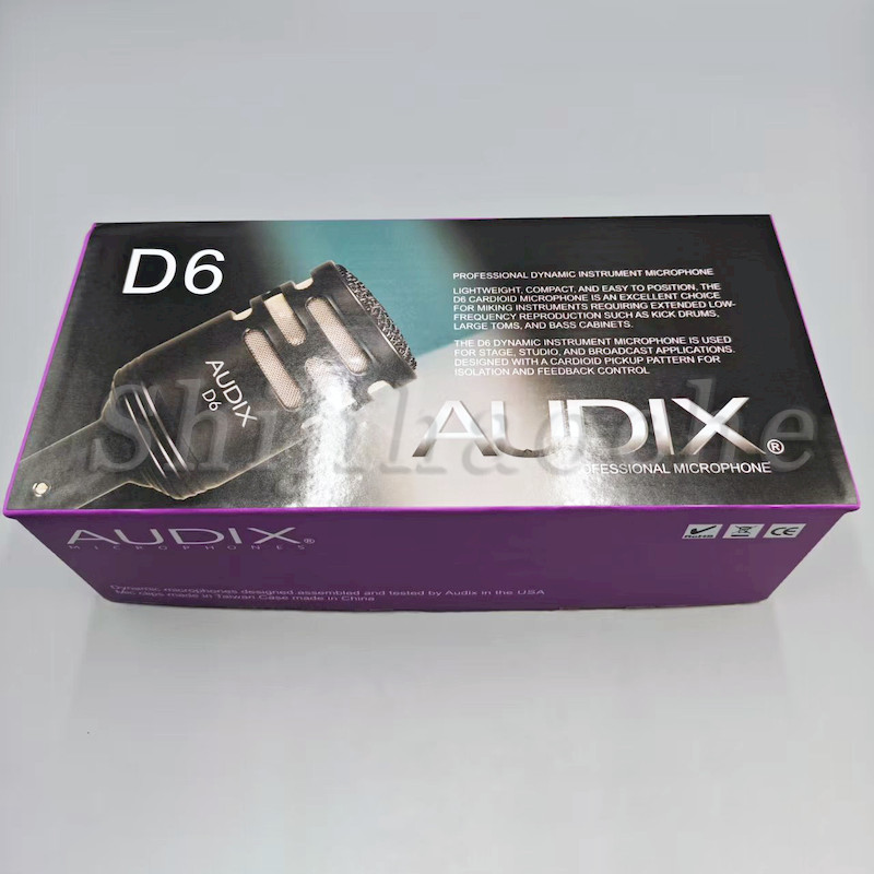 Audix D6 Professional Dynamic Kick Drum Microphone for Stage Studio US