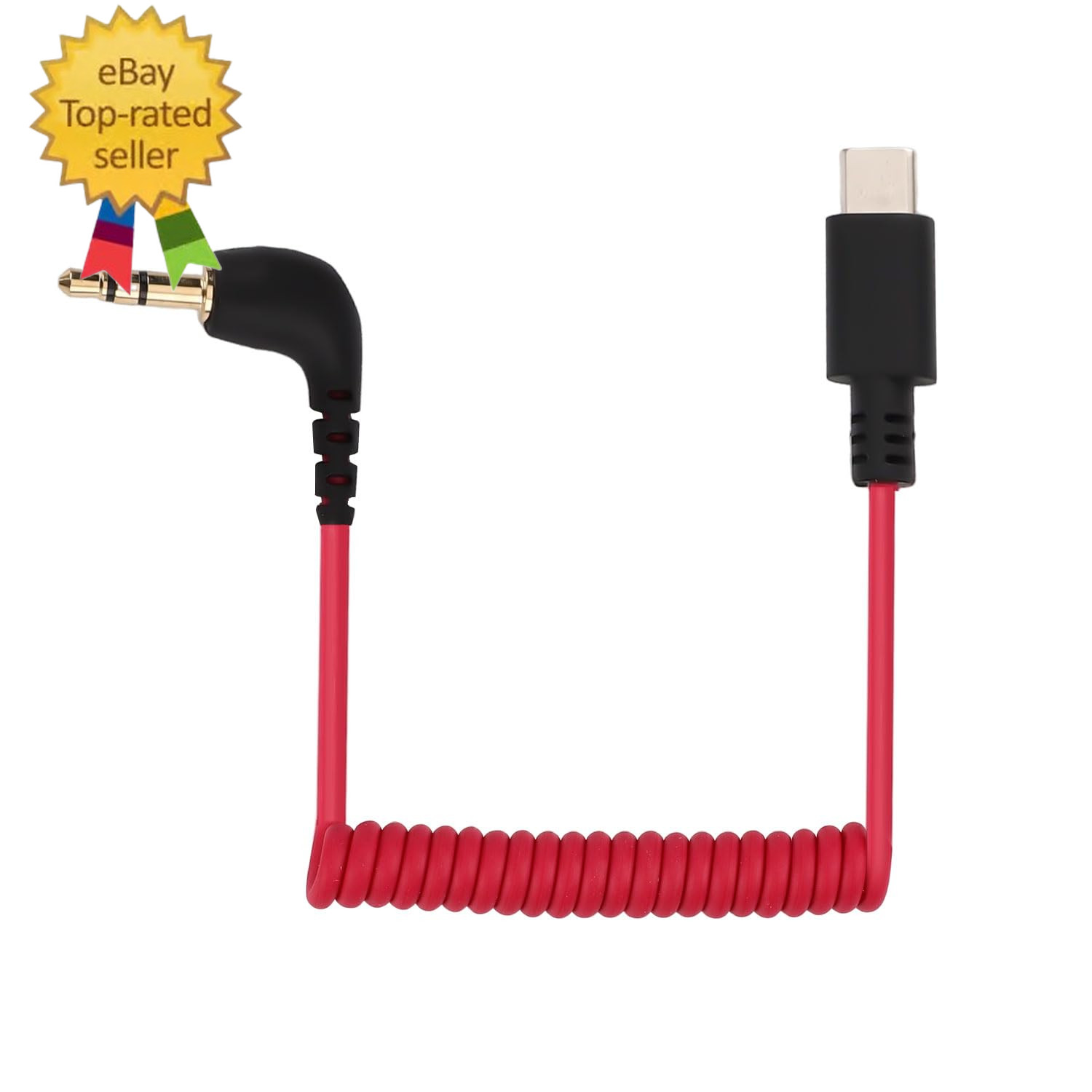 USB C to 3.5Mm TRS Microphone Adapter Mic Cable, for Rode Wireless GO 2
