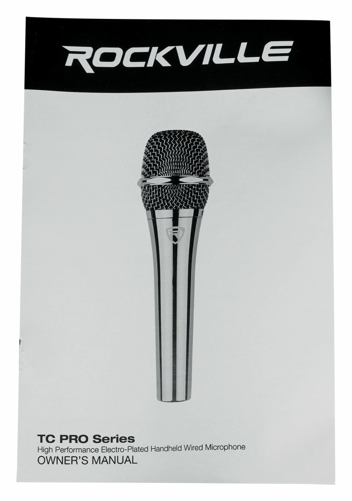 Rockville TC PRO White Electro-Plated Microphone Premium Mic w/Taiwan Cartridge