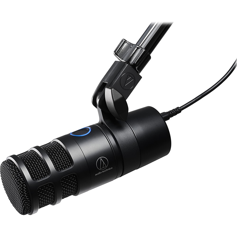 Audio-Technica Hypercardioid Dynamic Podcast USB Mic with 2 Year Warranty Bundle