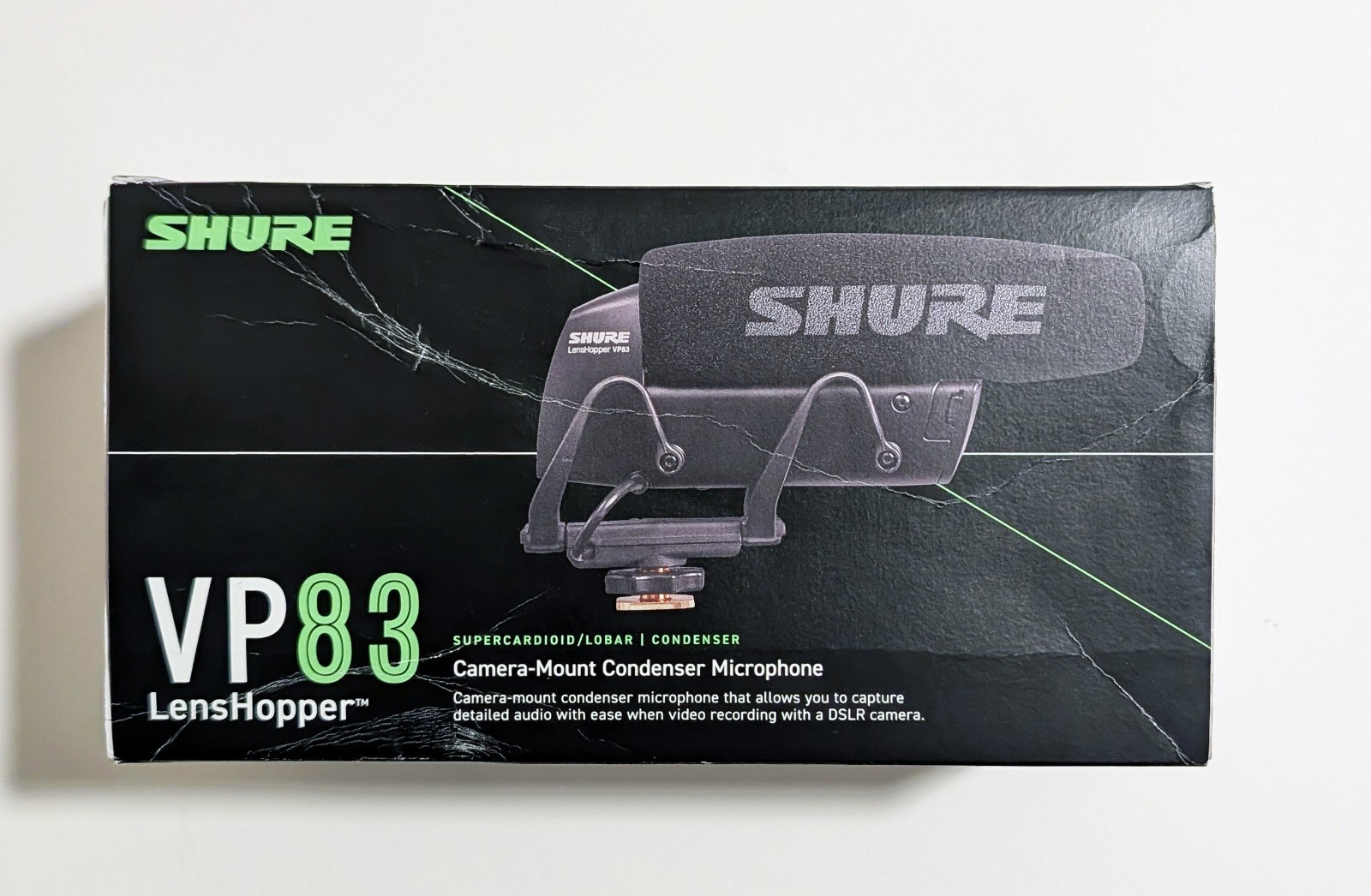 Shure VP83 Lens Hopper Camera-Mount Shotgun Microphone | Black | New