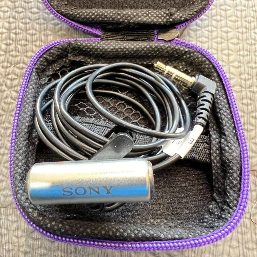 2 Sets: Sony ECM-AW4 Various Other Audio Equipment & Hard Case – See Description