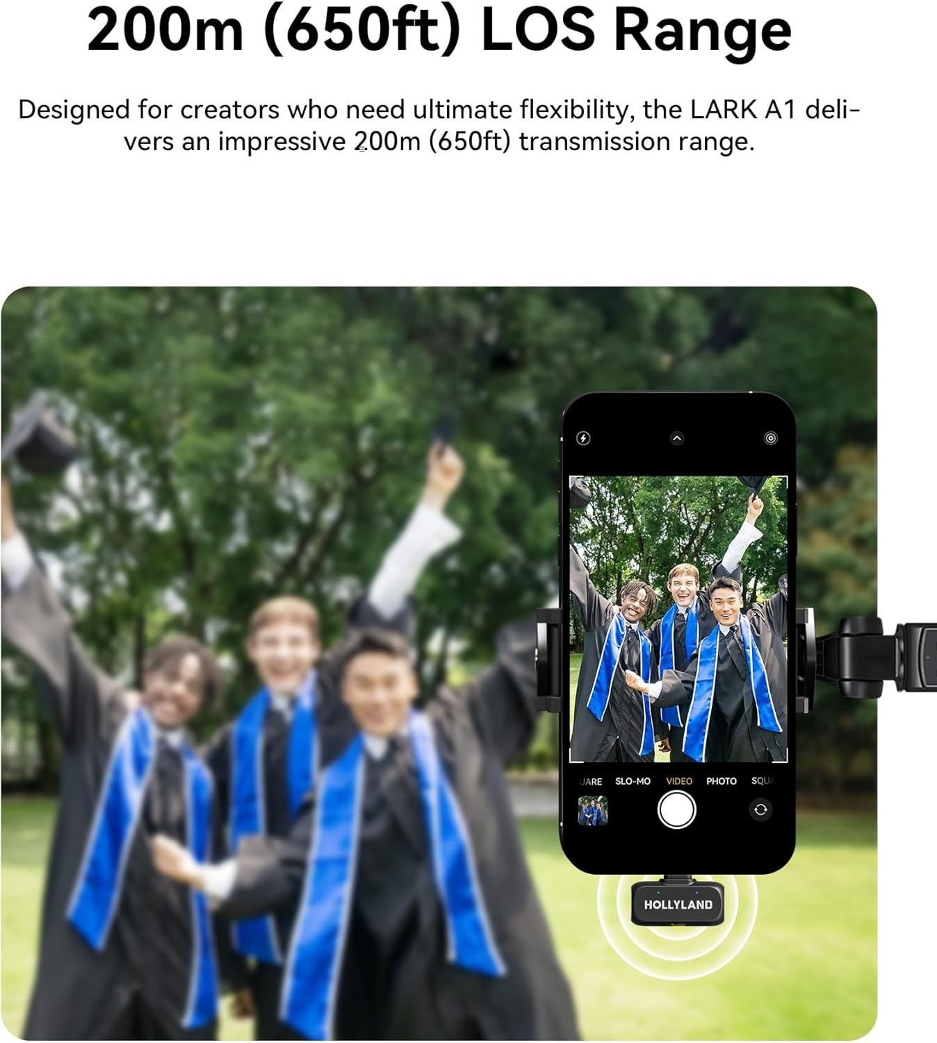 Hollyland LARK A1 Combo 2-Person Smartphone Wireless Lavalier Microphone System