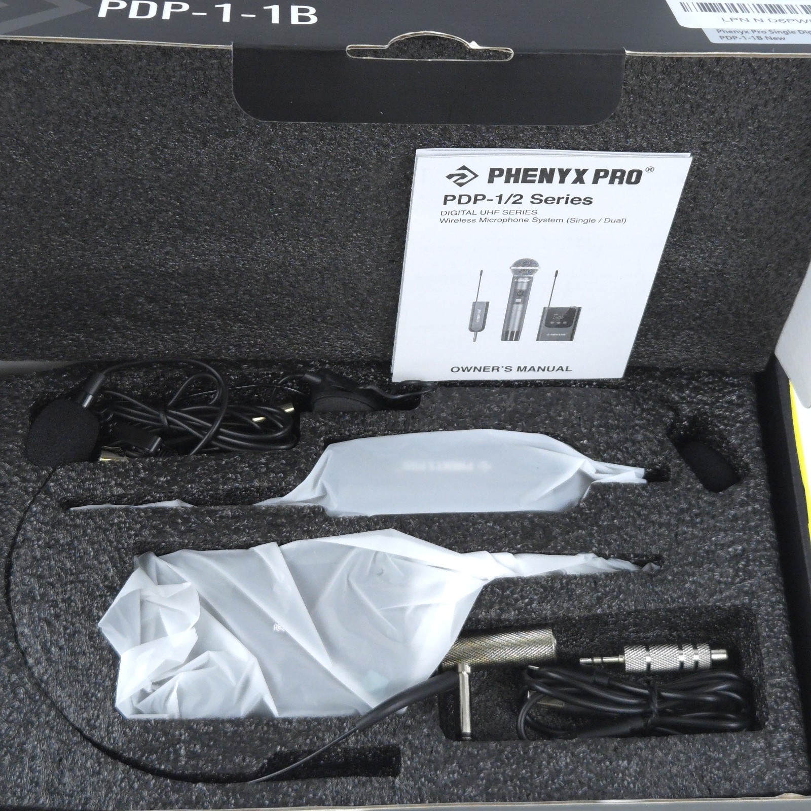 Phenyx Pro PDP-1-1B Single Wireless Microphone System, Digital UHF Series ￼