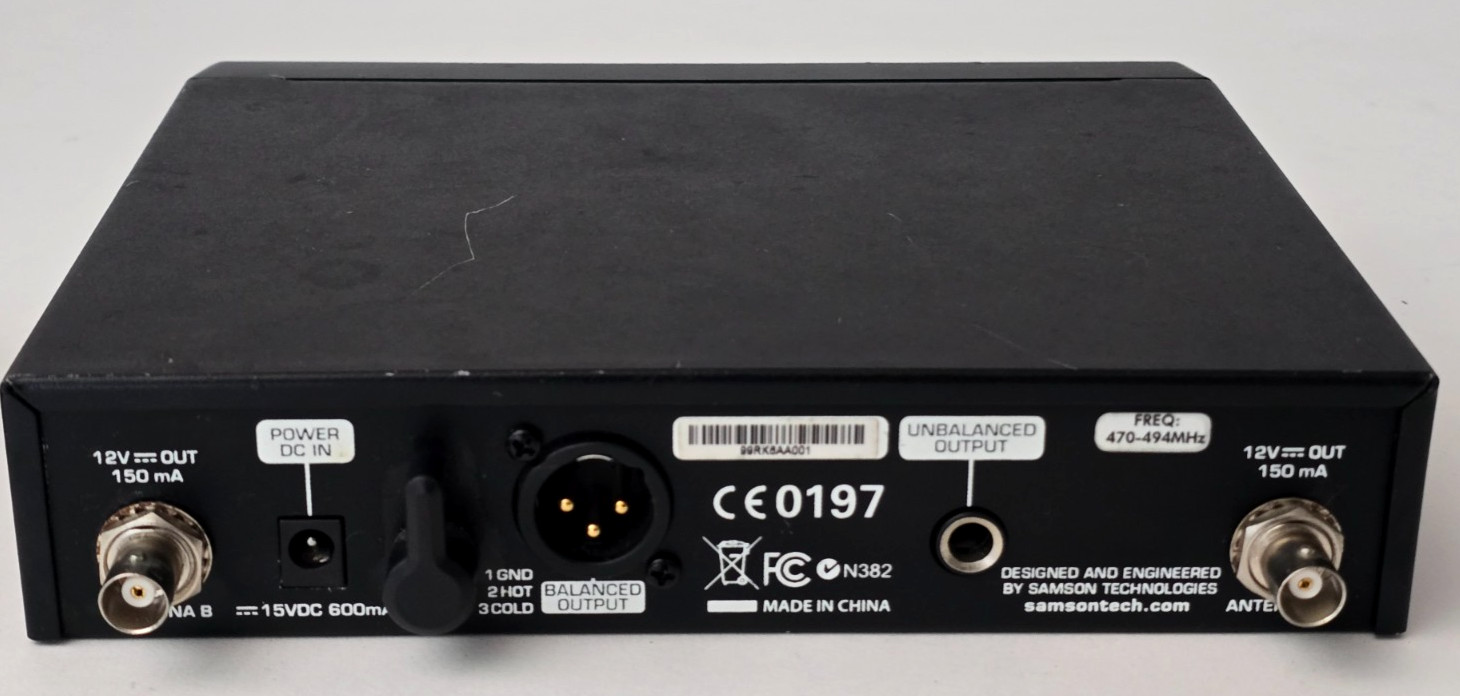 Samson CR99 UHF Wireless Receiver / Power Adapter (Tested/Working)