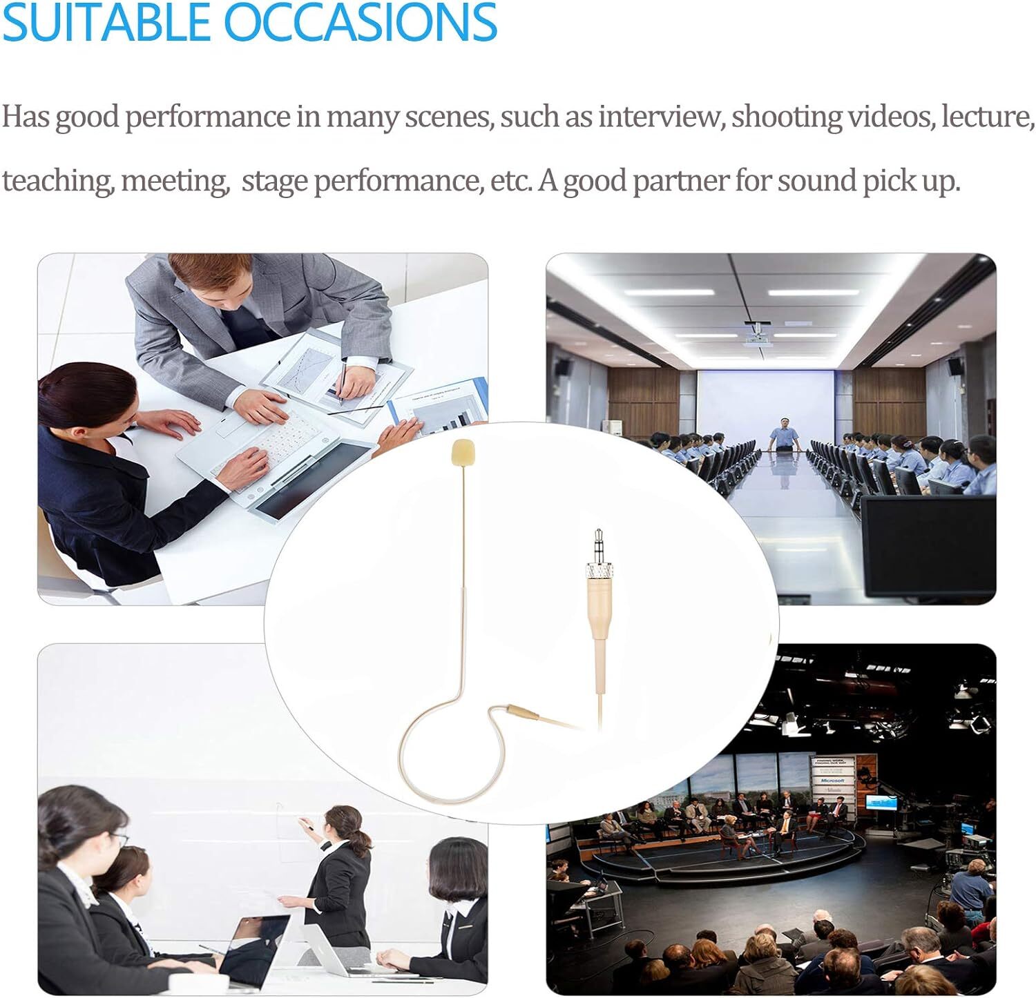 Earset Single Microphone for Sennheiser EW100 SK100 G2 G3 G4 Wireless System