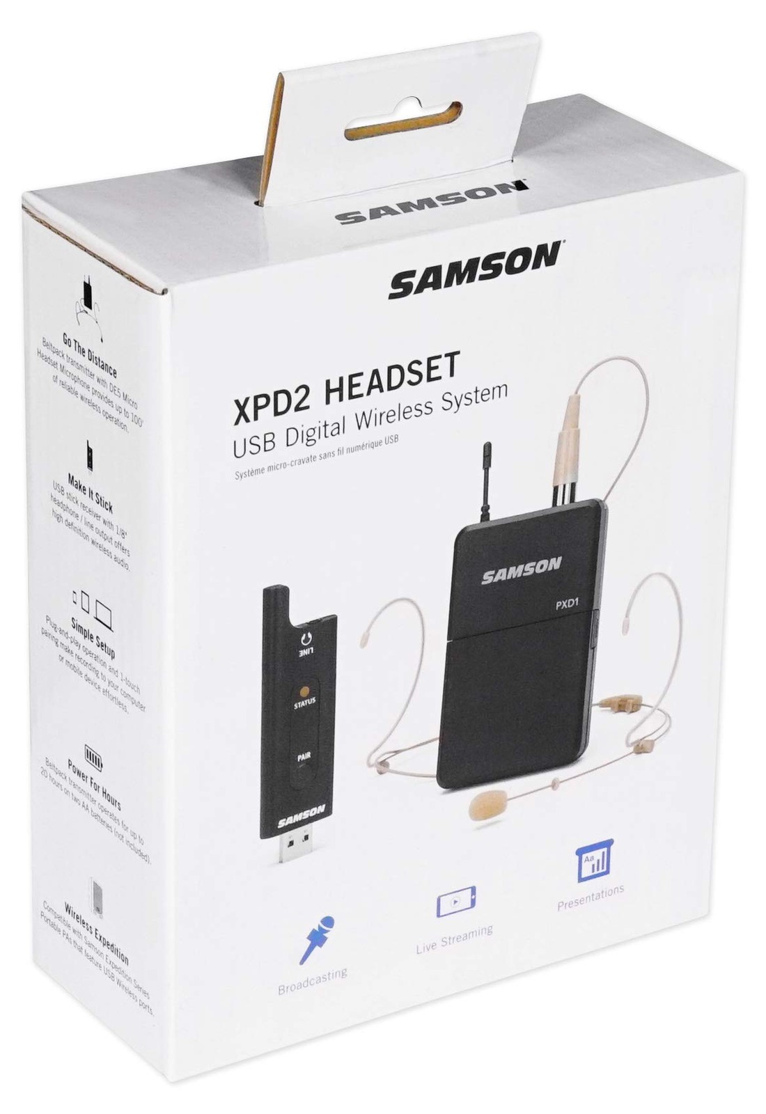 SAMSON XPD2 Headset USB Digital Wireless System (SWXPD2BDE5)
