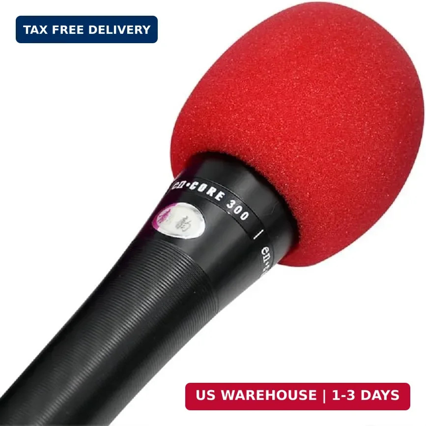 Microphone Foam Covers 10 Pack Colorful Handheld Mic Windscreen Karaoke DJ