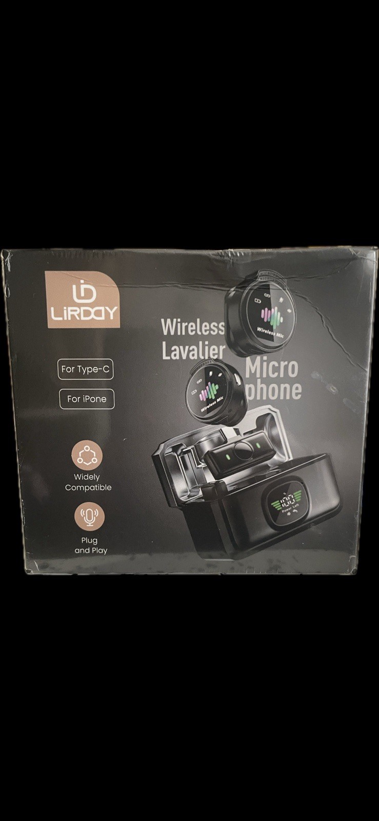 BRAND NEW PLASTIC SEALED Compact Wireless Mic 2in1 Noise Cancelling Clip-on Mic