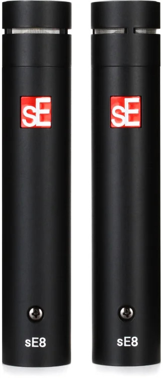 sE Electronics sE8 Small-diaphragm Condenser Cardioid Microphone – Black, Stereo