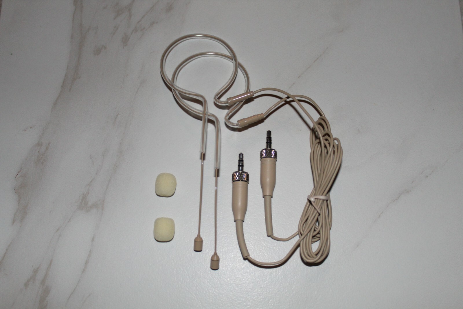 2 x Headset Mic Headworn Microphone w/ single earhook for Sennheiser Wireless