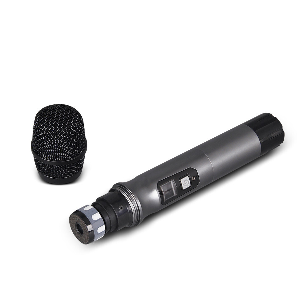 Wireless Microphone System 8 Handheld Metal Dynamic Mic UHF Church School Party