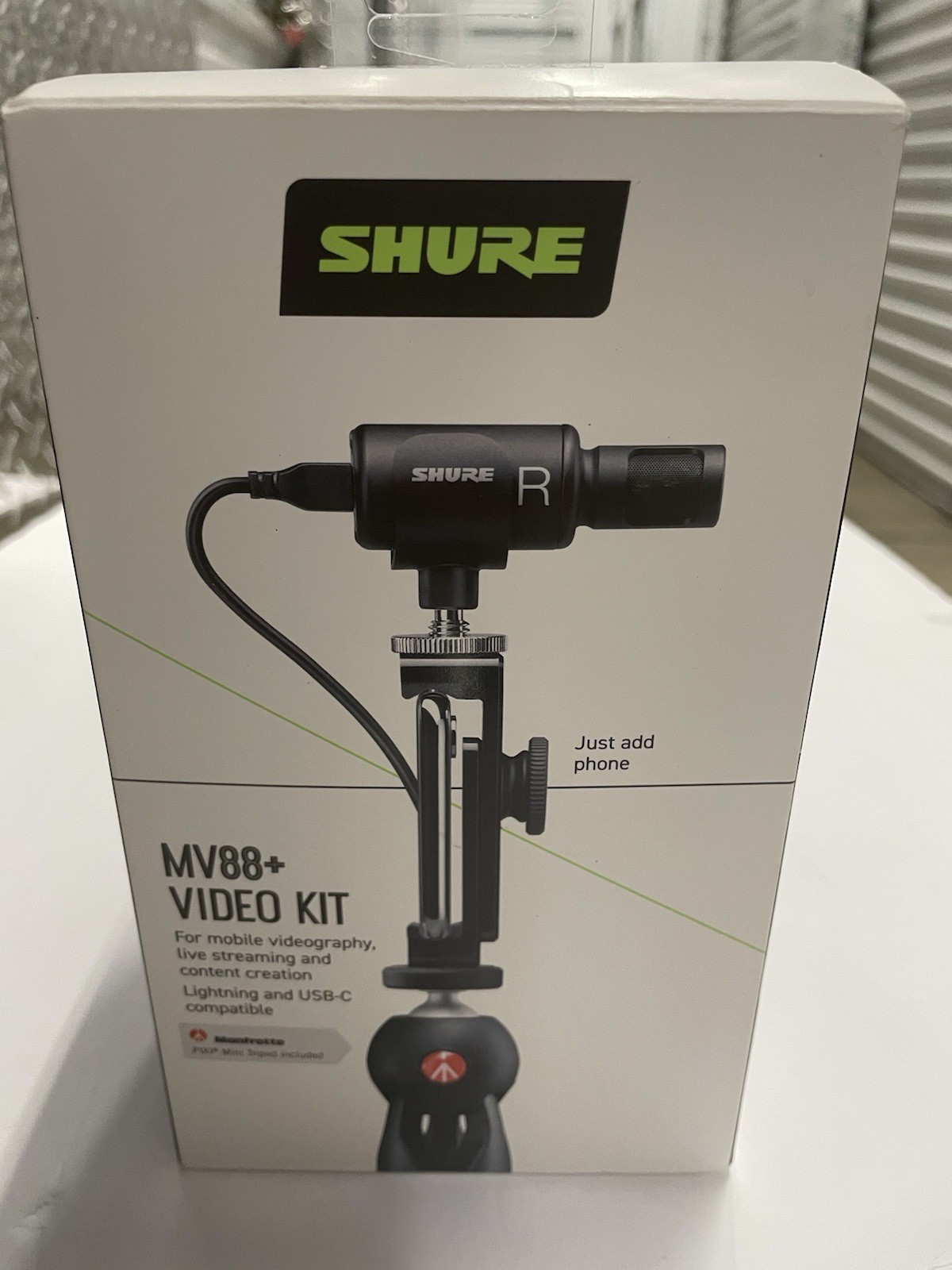 Shure Mv88 Video Kit Digital Stereo Condenser Microphone NIB