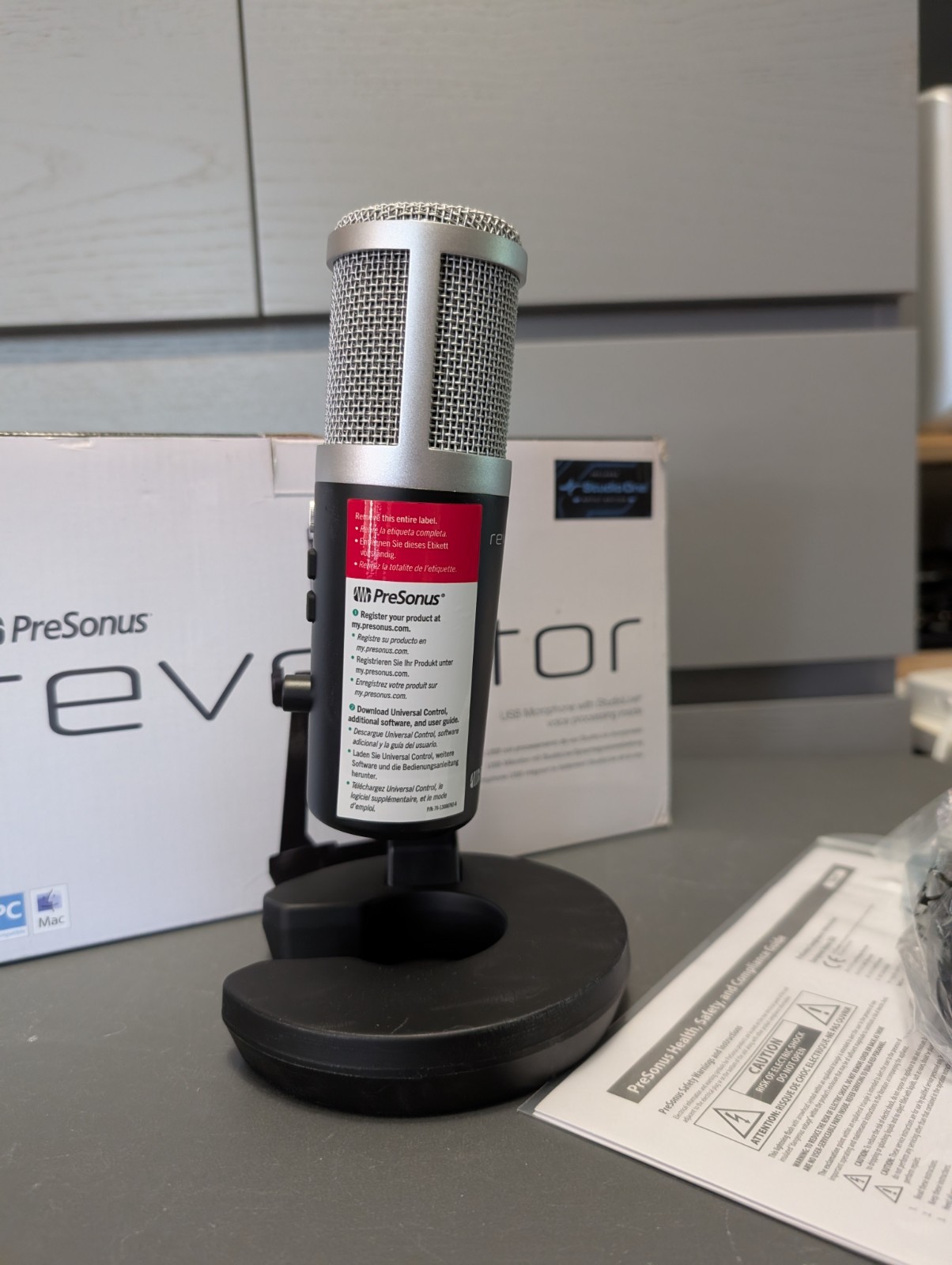Presonus Revelator USB microphone for streaming + studio, built in DSP effects