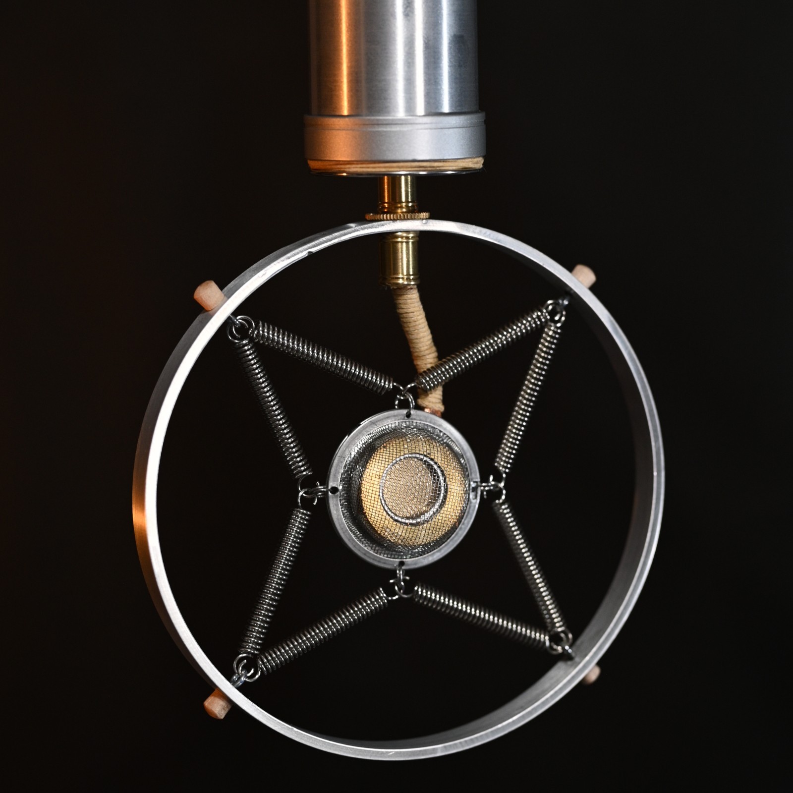 Ring-and-Spring Condenser Microphone Relic
