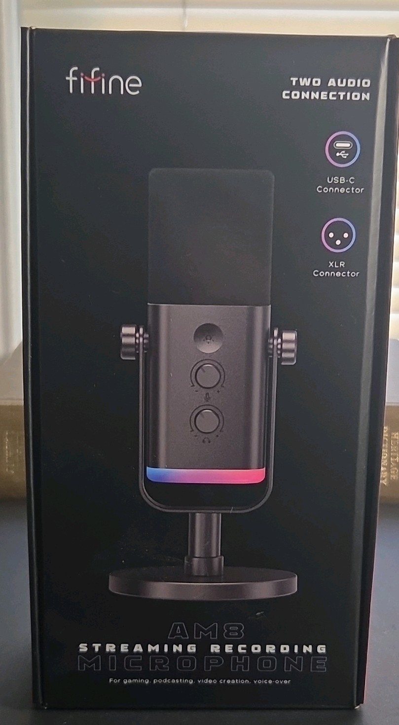 FIFINE AM8W XLR/USB Dynamic Game Microphone for Podcast Recording Streaming NIB