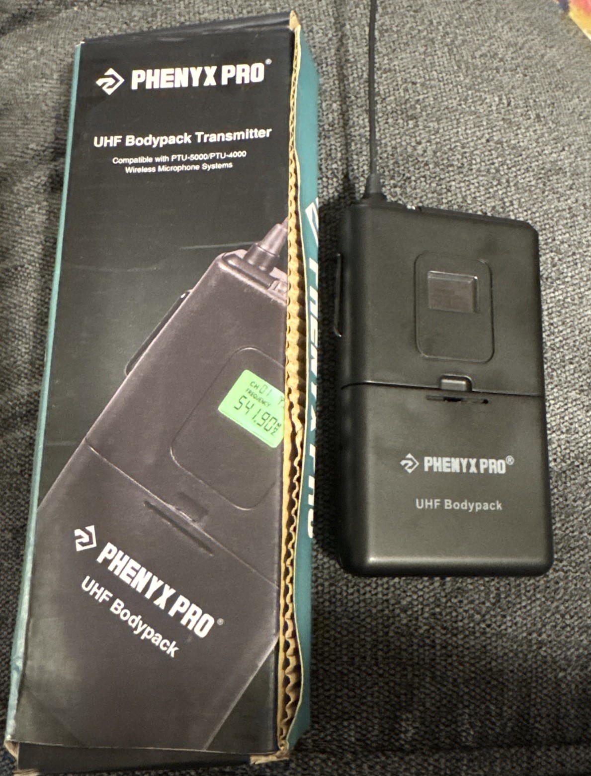 Phenyx Pro UHF Wireless Bodypack Transmitter PTU-5000 PTU-4000