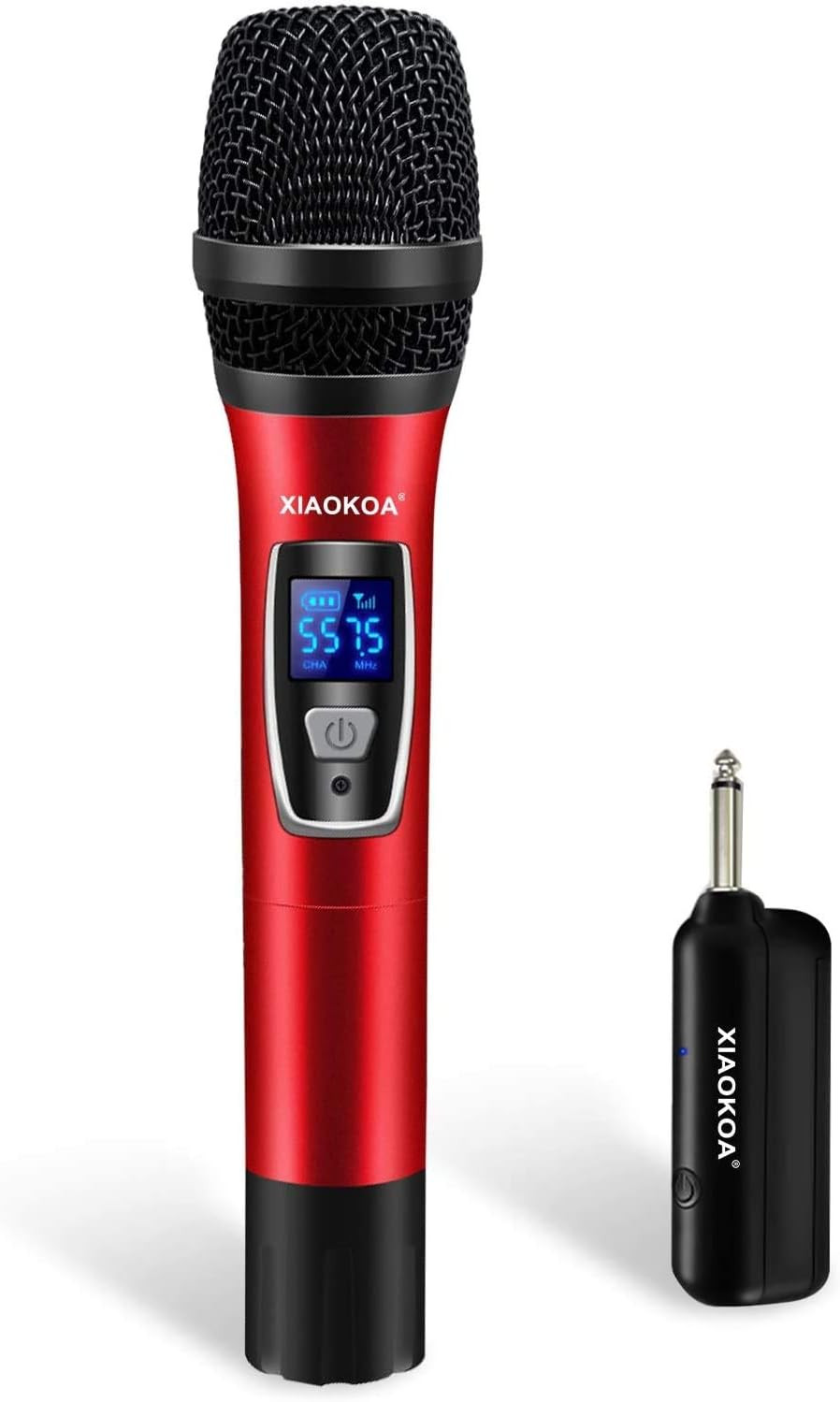 XIAOKOA Handheld Wireless Microphones,Professional UHF Karaoke Microphone,160Ft