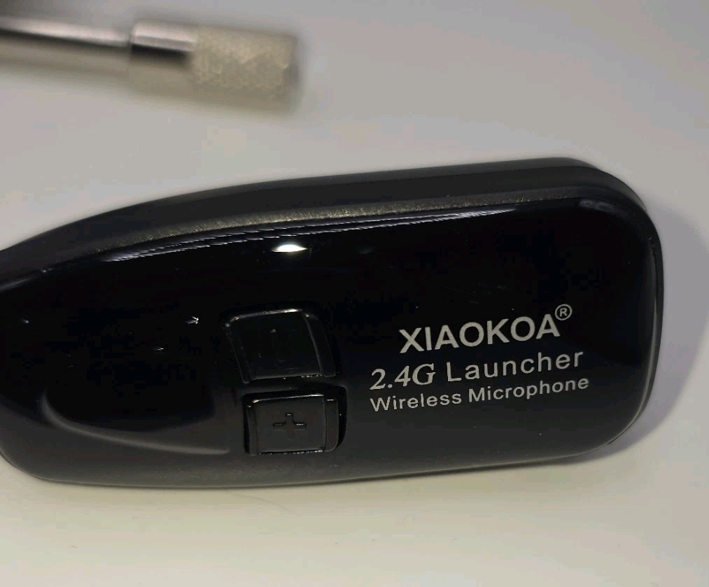 XIAOKOA 2.4G Wireless Microphone Headset, Dual Micro USB – Pre-Owned