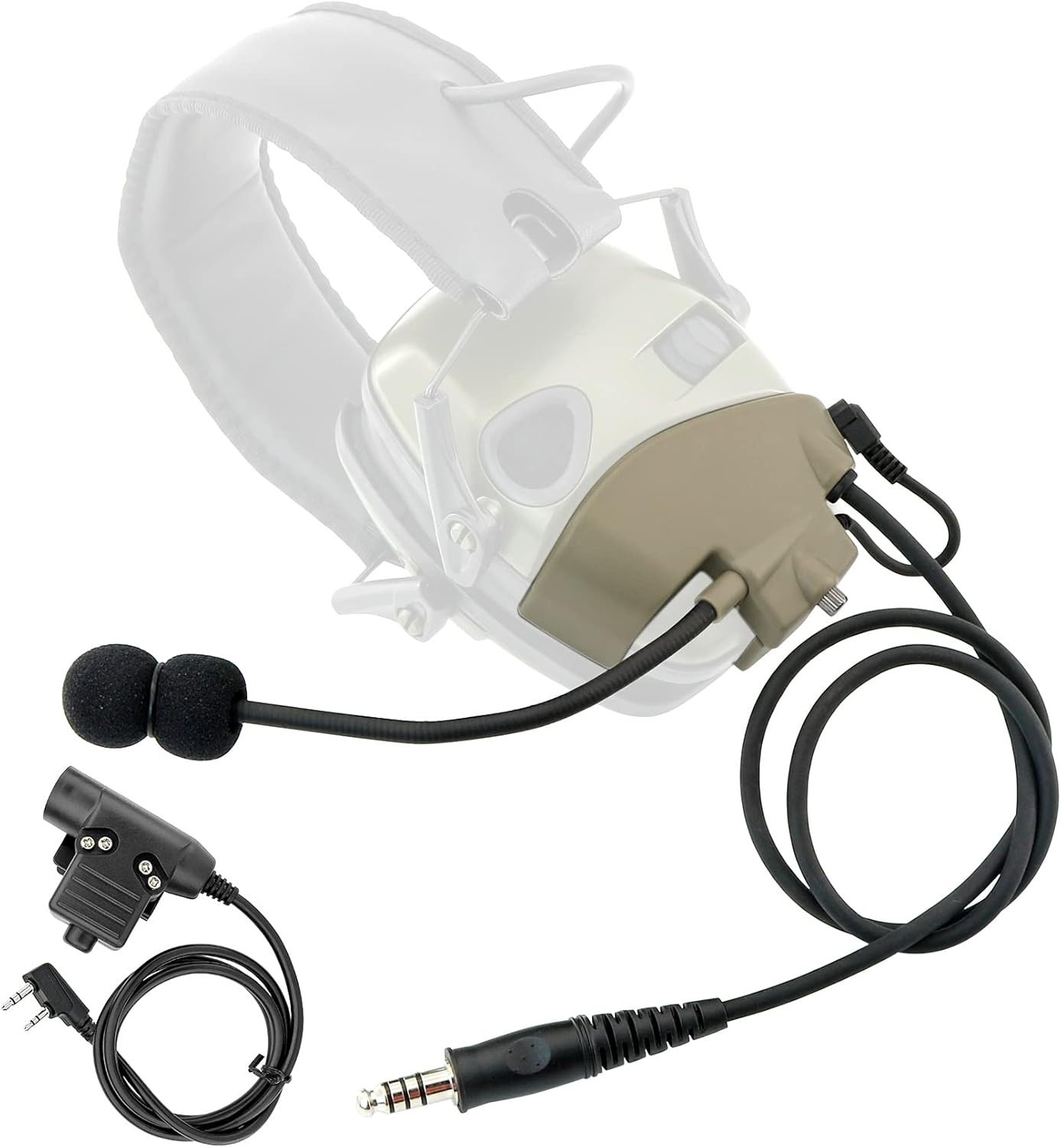 Microphone & PTT for Howard Leight Impact Sports Noise cancelling headphones …