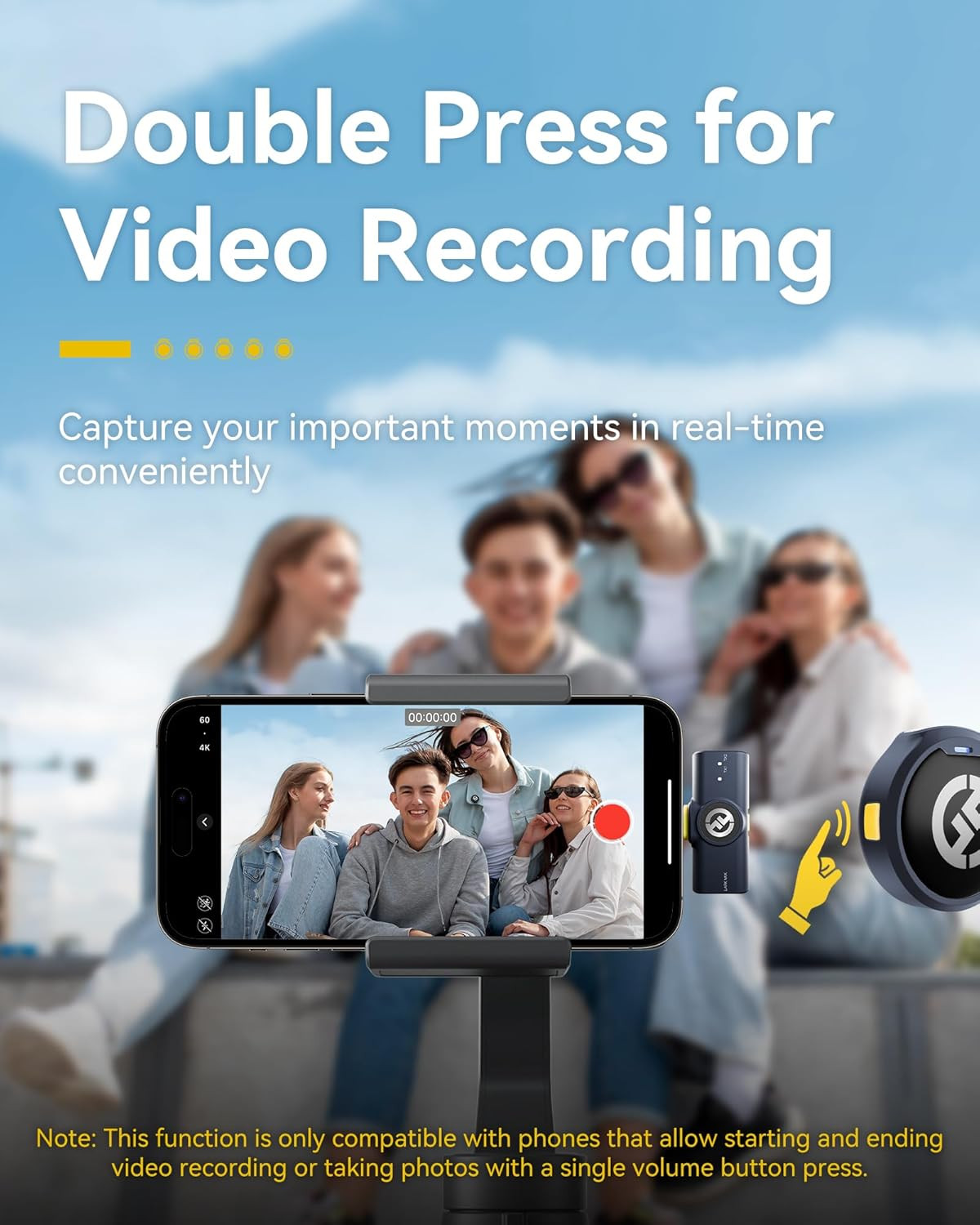 Lark M2 Wireless Microphone for Iphone/Camera/Android/Pc