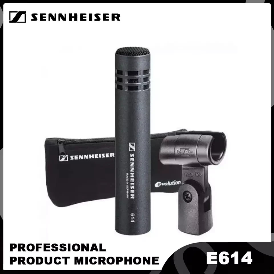E614 Condenser Instrument Microphone with Clamp Mount Cardioid Mic for E614 Dru