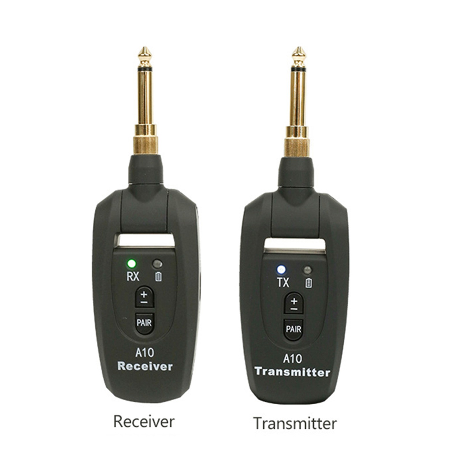 Guitar Wireless Transmitter & Receiver System 100ft 5H Battery 24Bit 48KHz
