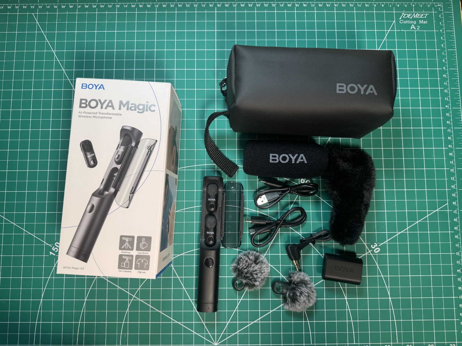 BOYA Magic-03 Wireless Lavalier Microphone, 30Hrs Battery,328FT Los Range