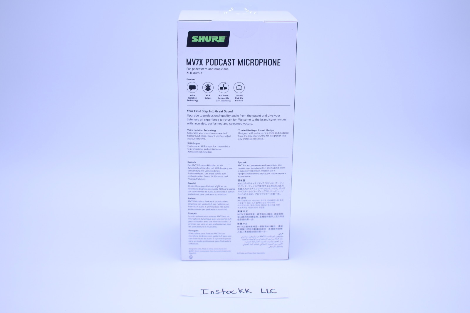 NEW SHURE MV7X Microphone XLR Mic for Podcast Streaming,Broadcasting & Recording