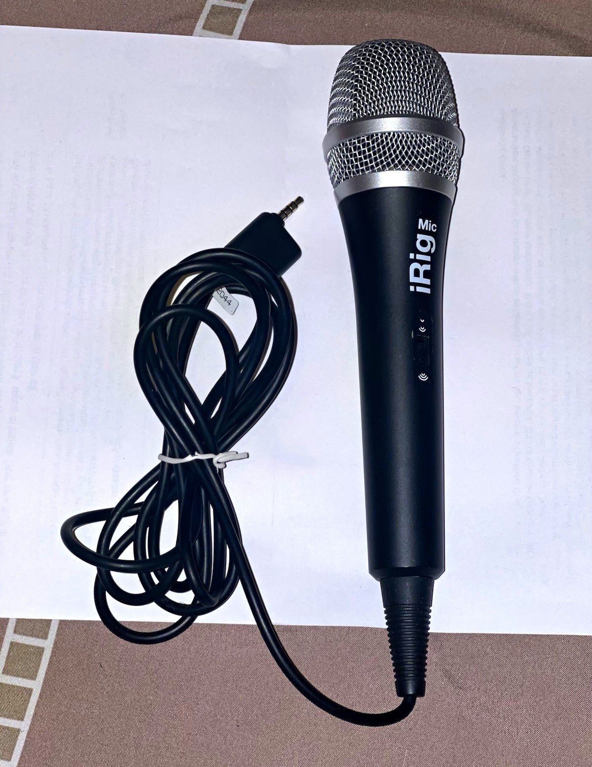 IK Multimedia iRig Mic Condenser Cardioid Handheld 3.5mm TRS Wired Black
