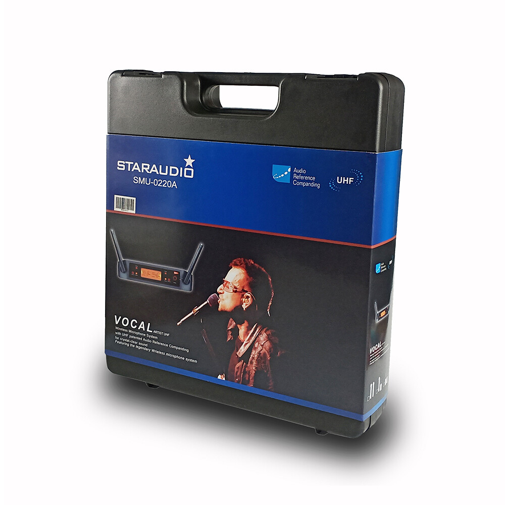 UHF Handheld Wireless Microphone System 2-Channel Mic Cordless Receiver Karaoke
