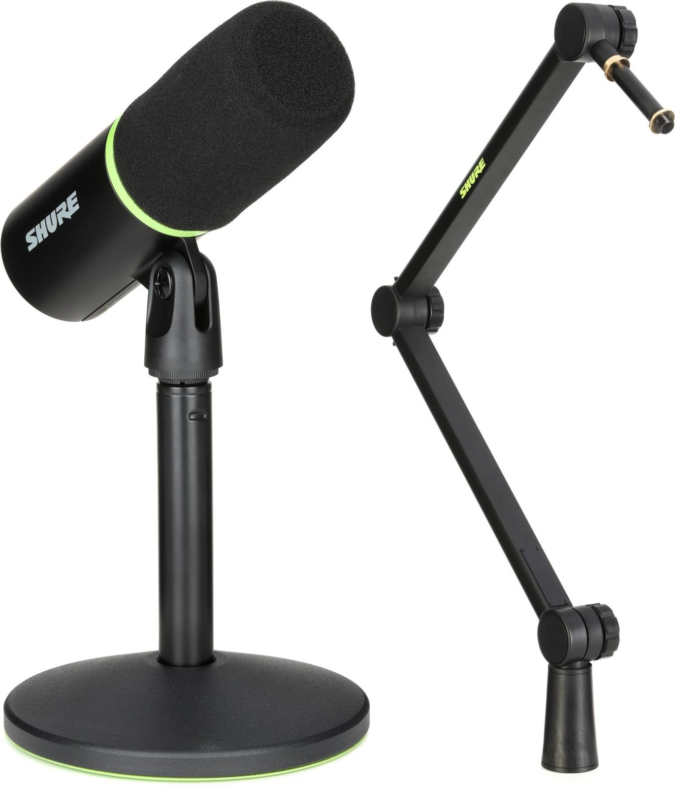 Shure MV6 USB Gaming Microphone + Shure by Gator SH-BROADCAST1 Value Bundle