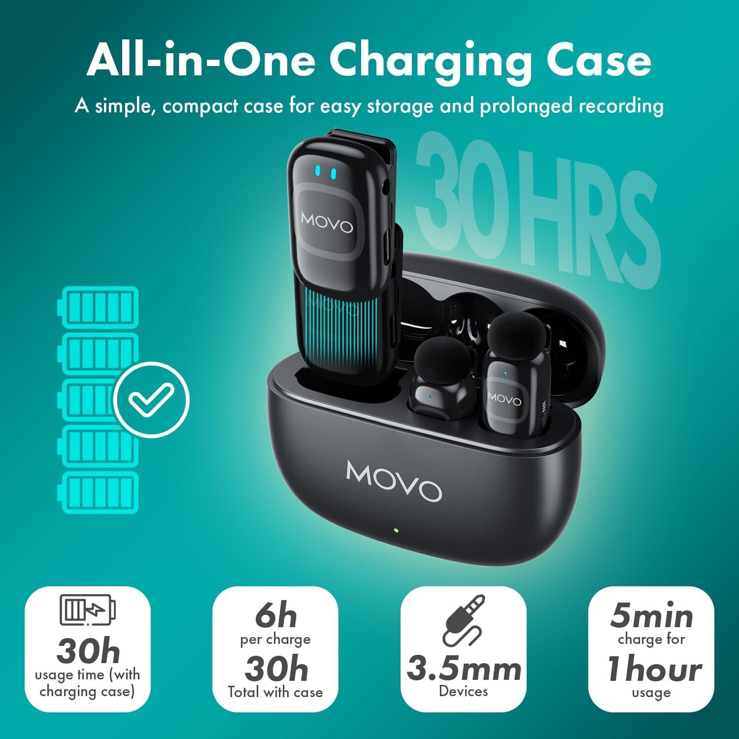 NanoMic Wireless Lavalier Microphone for Camera