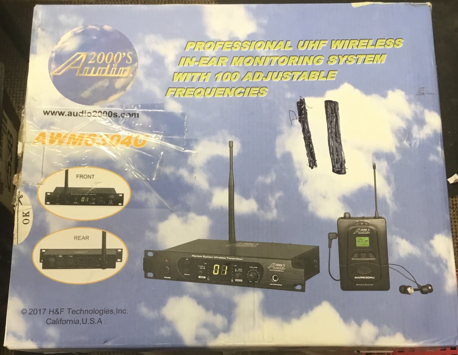 Audio 2000’s Professional UHF wireless In Ear Monitoring System *SEE DESCRIPTION