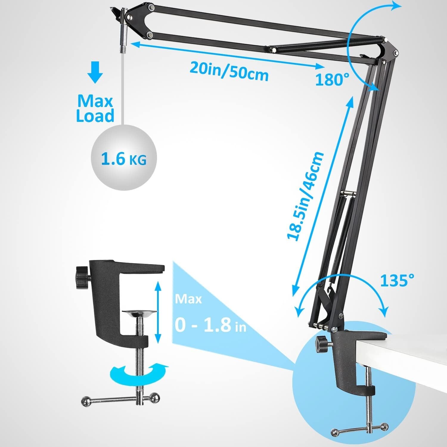 Rode PODMIC Podcasting Microphone Stand Only, NEW
