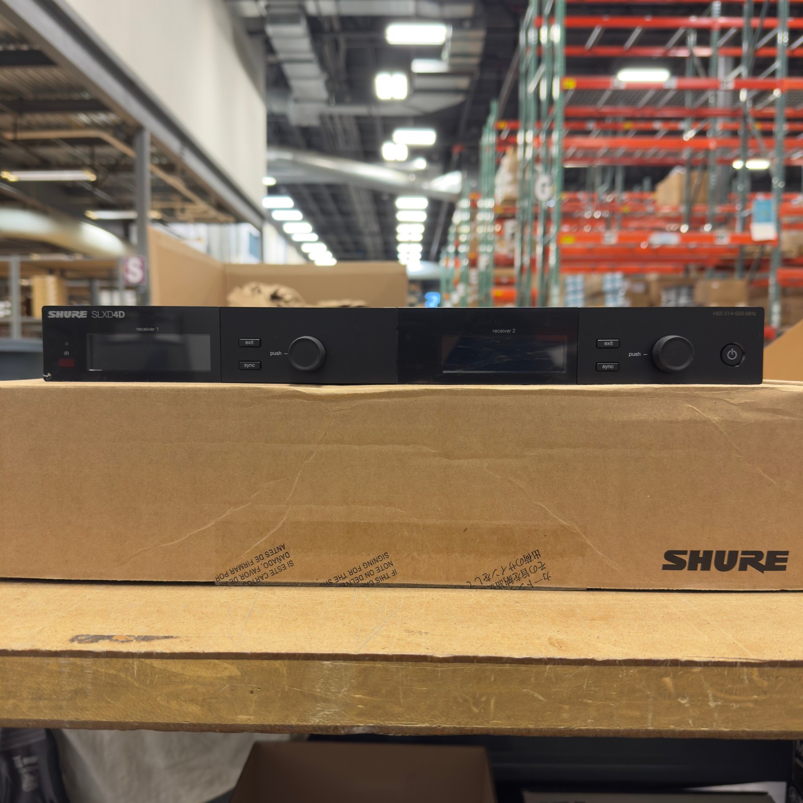 Shure SLXD4D-RST-05 Dual-Channel Digital Wireless Microphone Receiver – H55