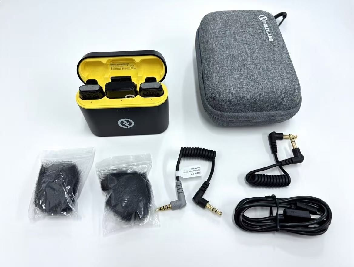 Hollyland Lark M1 Wireless Lavalier Microphone Noise Cancellation 2.4GHz 650ft