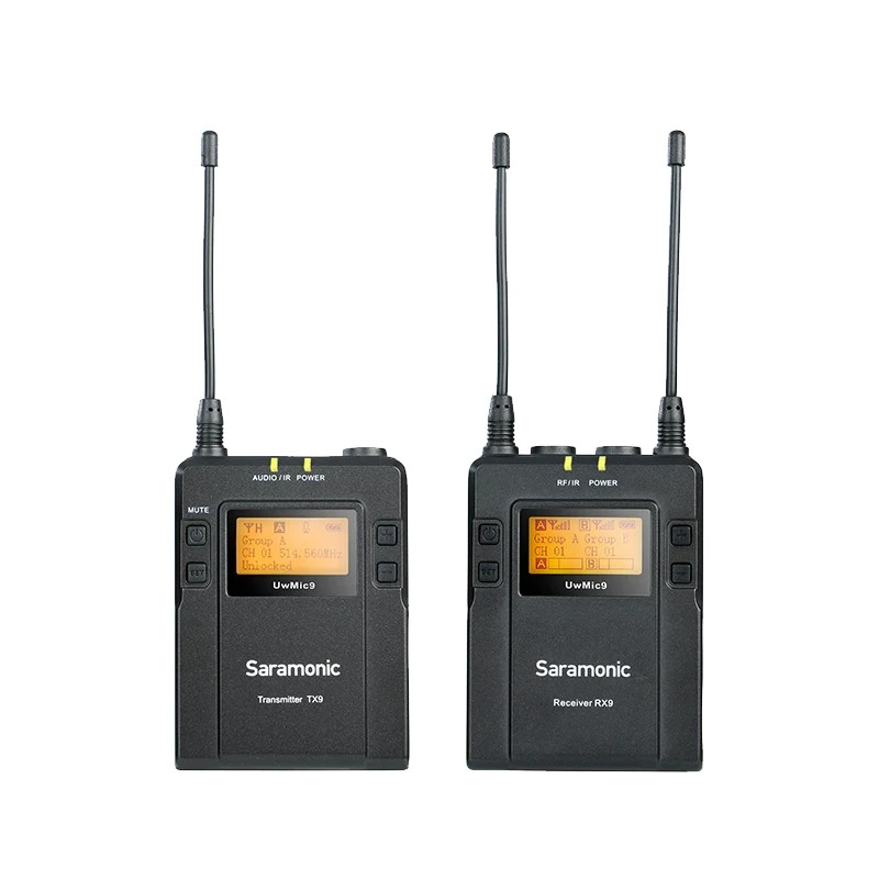 Saramonic UWMIC9 UHF Wireless Lavalier Microphone System Transmitter/Receiver