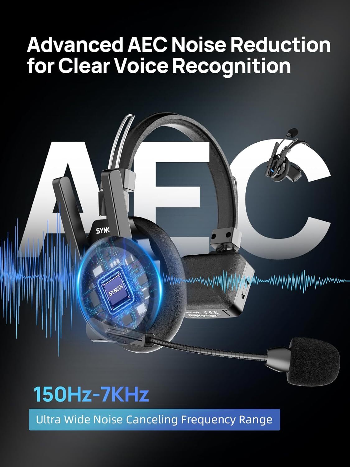 SYNCO XTALK XPRO5 Wireless Intercom Headset System 2.4GHz 500m/1640ft 5 Person